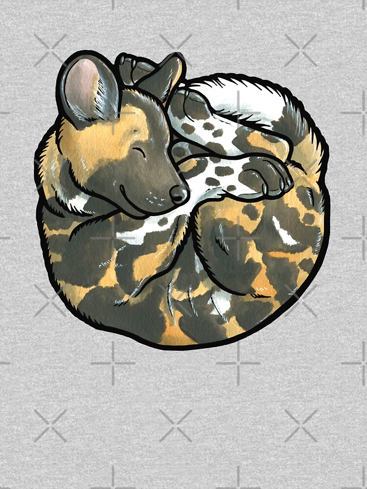 African Wild Dog pup by animalartbyjess