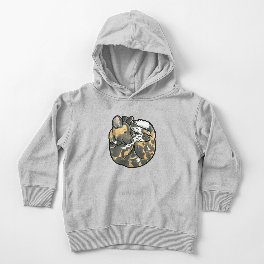 African Wild Dog pup Toddler Pullover Hoodie