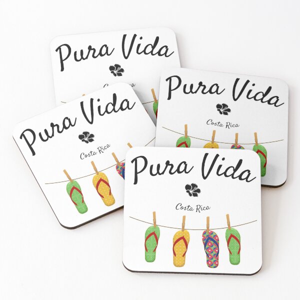 Item preview, Pura Vida Costa Rica Flip Flops designed and sold by JungleJava.