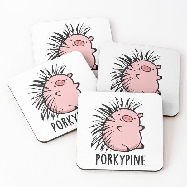 Item preview, Porky-pine Funny Porcupine Pig Puns  designed and sold by punnybone.