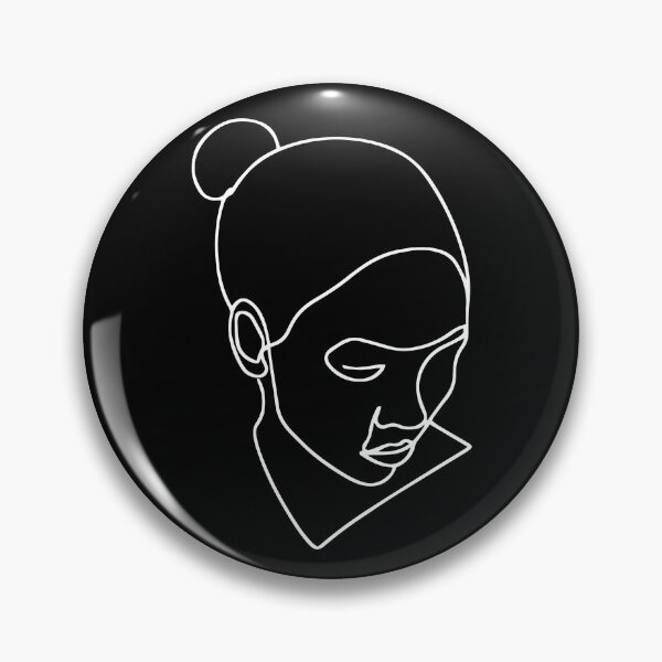 Item preview, Abstract Feminine Art Line Drawing - Portrait Graphic Black designed and sold by RLYGR8.