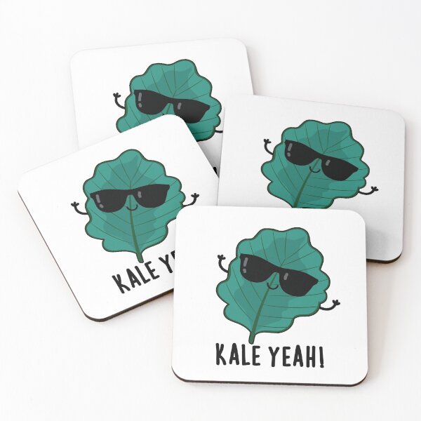 Item preview, Kale Yeah Funny Veggie Puns  designed and sold by punnybone.
