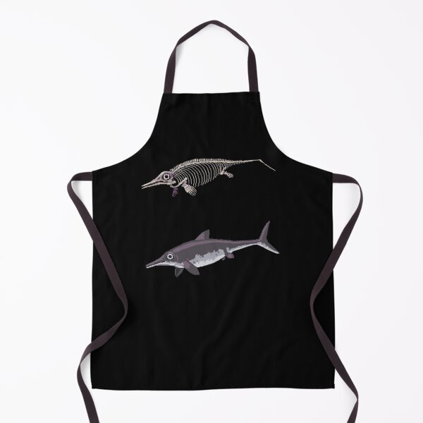Item preview, Ichthyosaur and it’s Skeleton - Pixel Art designed and sold by wedew3.