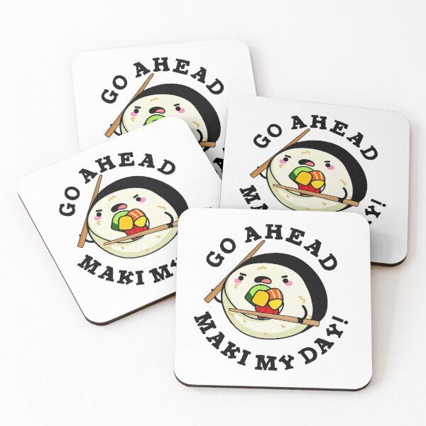 Item preview, Go Ahead Maki My Day Funny Sushi Puns  designed and sold by punnybone.