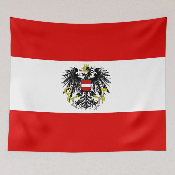 Item preview, Austrian flag-coat of arms designed and sold by P-I-R.