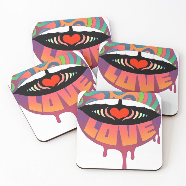 Item preview, sunset dripping love lips designed and sold by charloottttee.