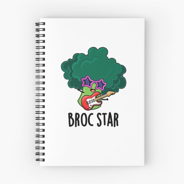 Item preview, Broc Star Rock Star Funny Broccoli Puns designed and sold by punnybone.