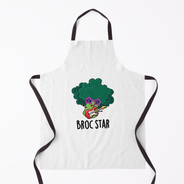Item preview, Broc Star Rock Star Funny Broccoli Puns designed and sold by punnybone.