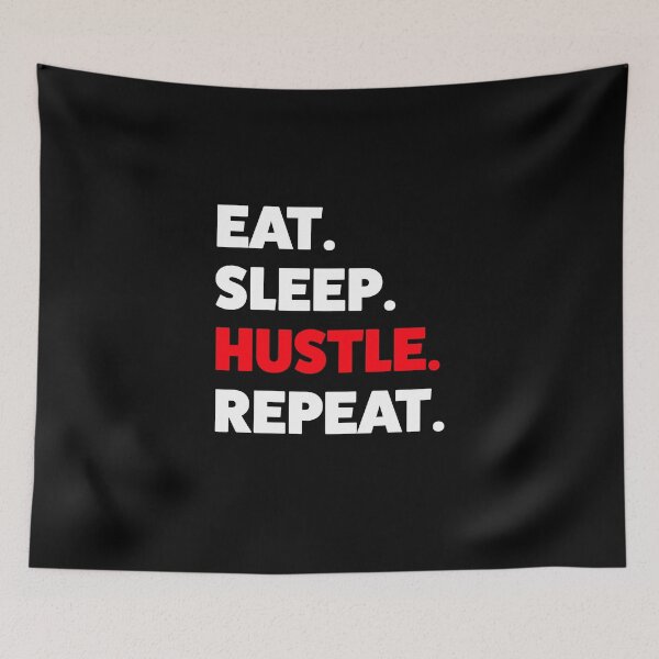 Item preview, Eat Sleep Hustle Repeat designed and sold by Statement-Teez.