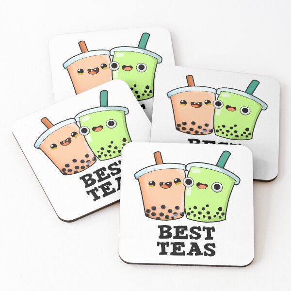 Item preview, Best Teas Funny Besties Boba Tea Puns  designed and sold by punnybone.
