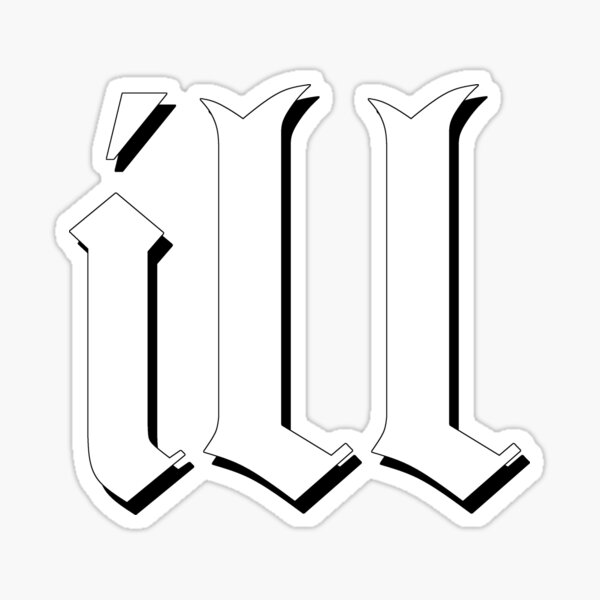 Aperçu de l'œuvre Ill Logo Blanc créée et vendue par EbtsOby.