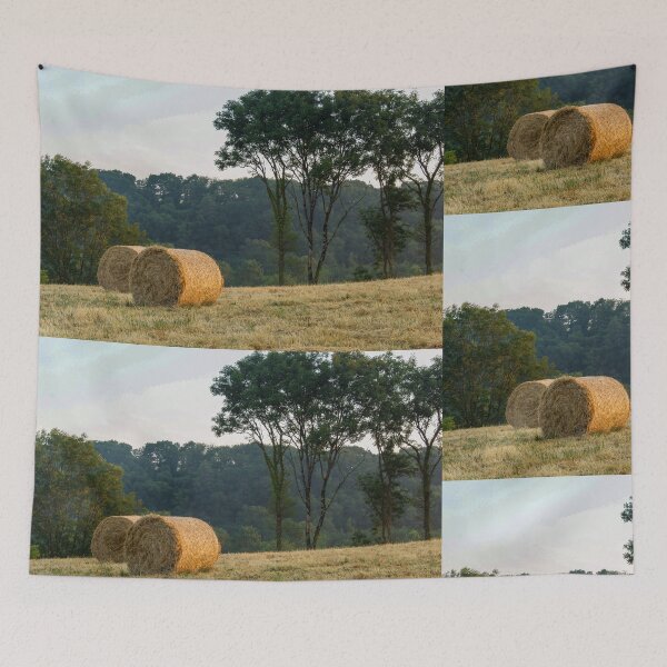 Item preview, Two Hay Bales in a Field designed and sold by Jenny Burrows.