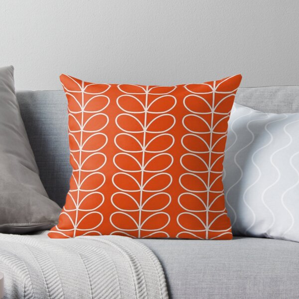 orla kiely design Throw Pillow