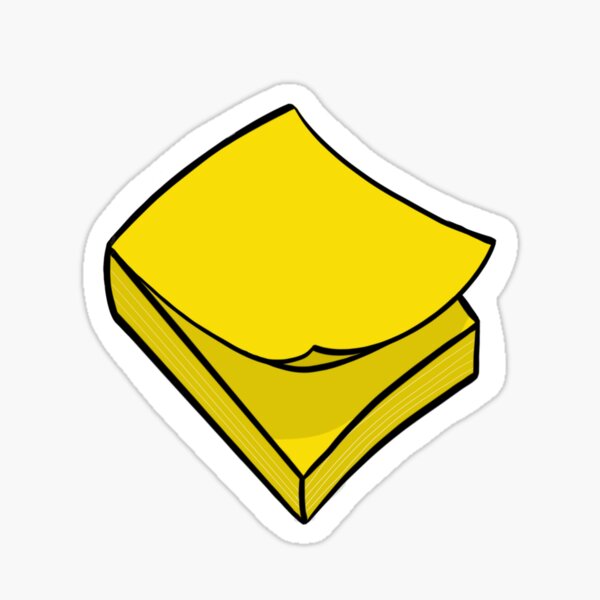 Digital art post its Sticker