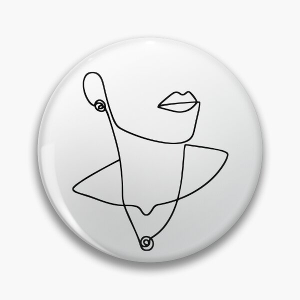 Item preview, Abstract Modern - Feminine Face Portrait - One Line Drawing designed and sold by RLYGR8.