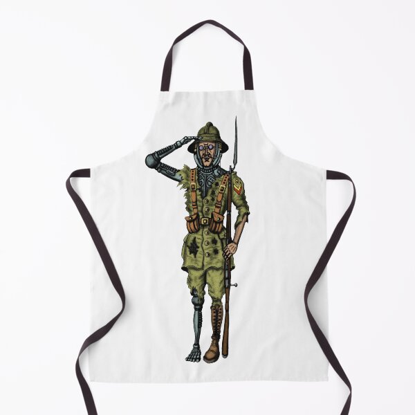 Item preview, Vintage Cyborg Soldier cartoon drawing designed and sold by Vitaliy Gonikman.
