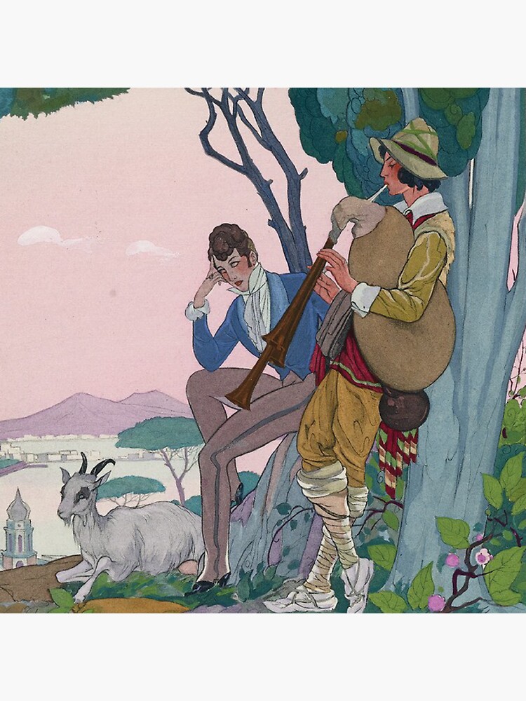 "Portrait of Lamartine near Lake Bourget" Sticker for Sale by BaronBob