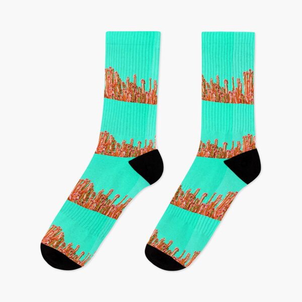 Item preview, POP ART - Coral Orange & Turquoise designed and sold by Topical Popical.