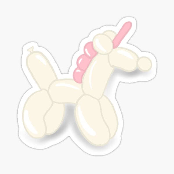 Unicorn Balloon Animal Sticker – greystreetpaper