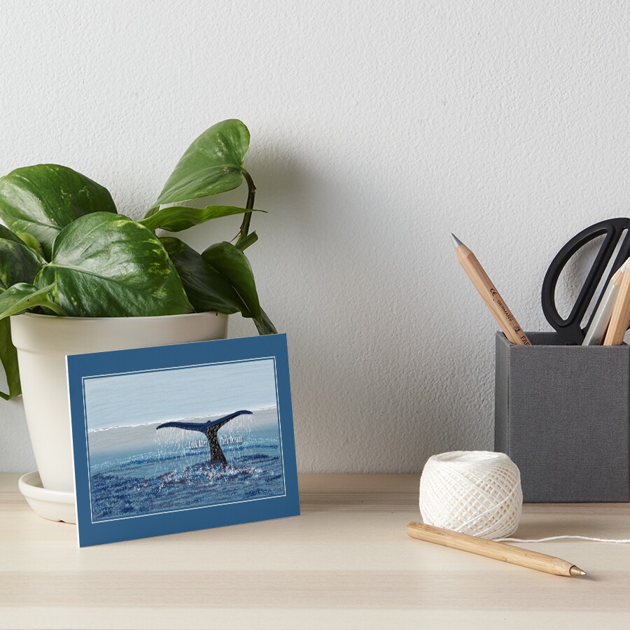 Whale Tail Art Board Print