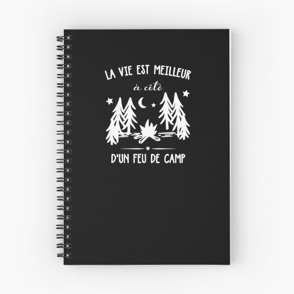 Item preview, life is melileur next to a campfire designed and sold by malo Barbier.