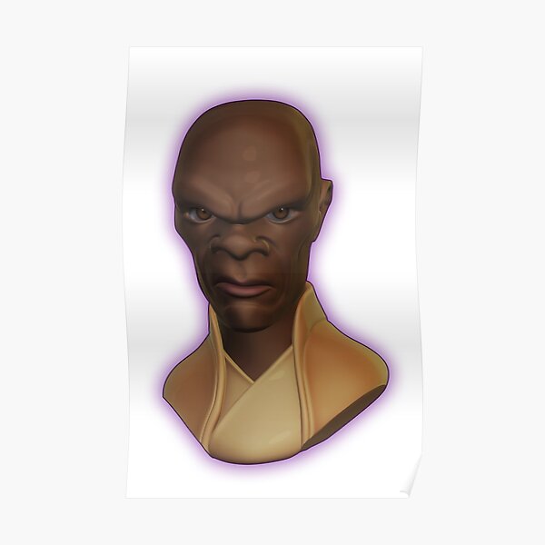 Poster Mace Windu Redbubble