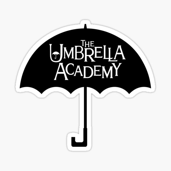 Umbrella Academy Logo Sticker for Sale by dewdrop-designs