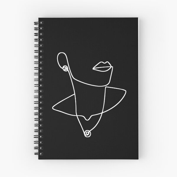Item preview, Abstract Feminine - One Line Drawing - Portrait Graphic Black designed and sold by RLYGR8.