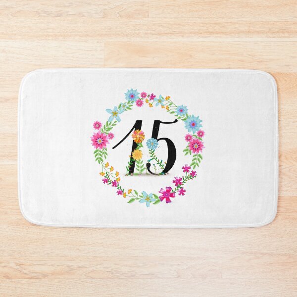 Item preview, Floral Number 15 Fifteen designed and sold by BleuSky.