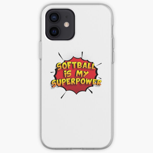 Softball ist mein Superpower Lustiges Softball Designgeschenk iPhone Flexible Hülle