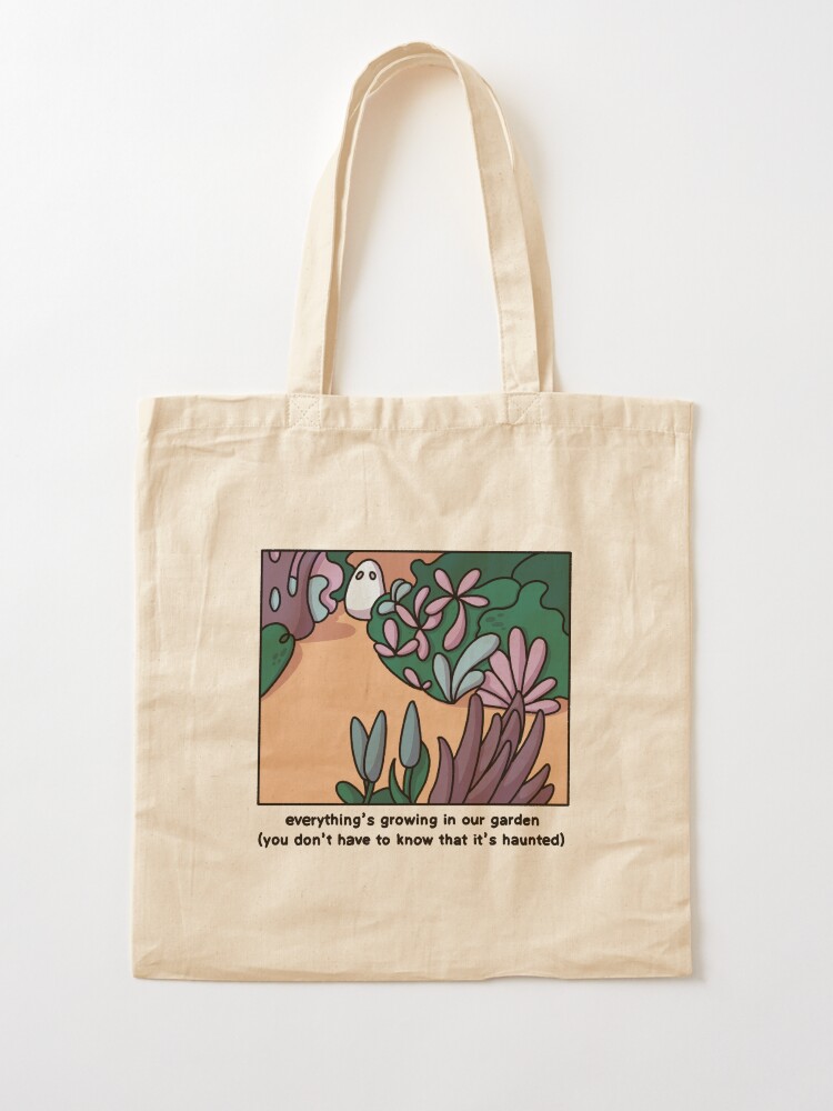 Alternate view of Everything’s growing in our garden Tote Bag
