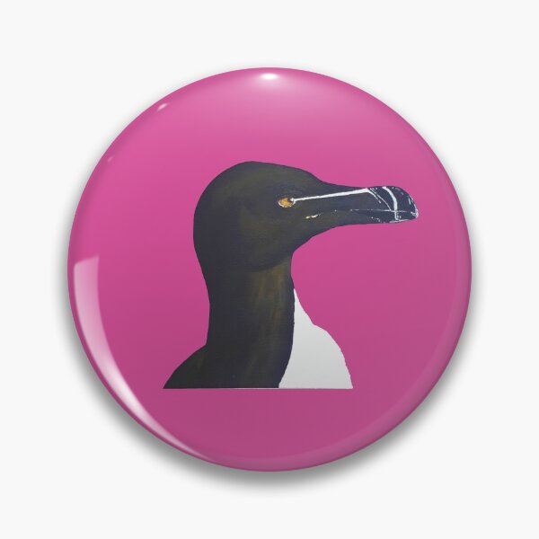 Item preview, Funky Pink Razorbill - Modern, Bright Colour Pop design from the Seabird Collection designed and sold by ArtbyCathyUK.