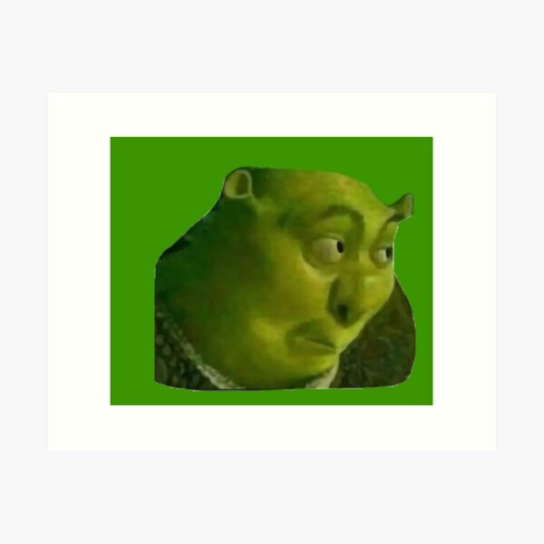 Shrek Meme Art Print by Arterium