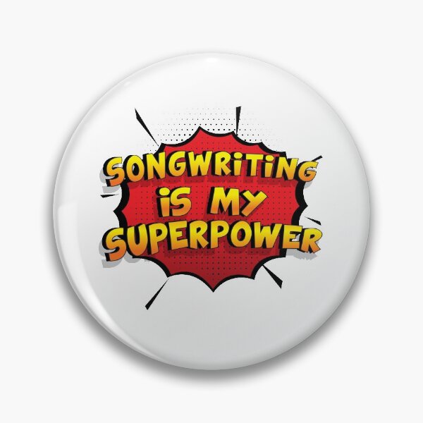 Item preview, Songwriting is my Superpower Funny Design Songwriting Gift designed and sold by Custom365.