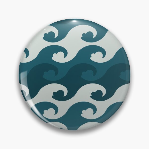 Item preview, stripes of ocean waves pattern designed and sold by rysunki-malunki.