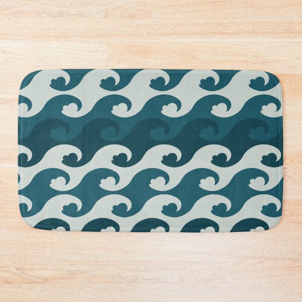 Item preview, stripes of ocean waves pattern designed and sold by rysunki-malunki.