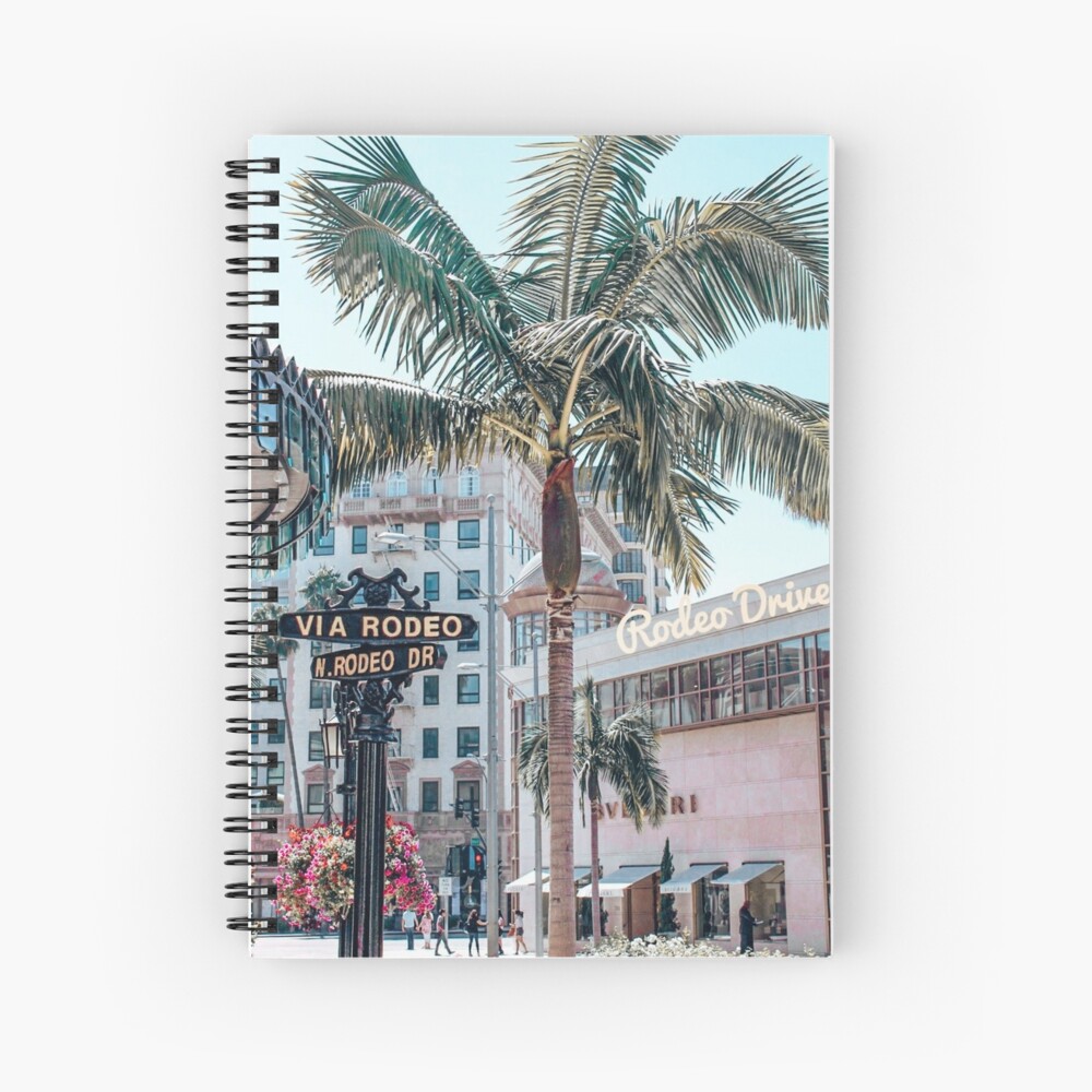 Rodeo Drive Via Rodeo Beverly Hills California Street Sign Photo Black Wood Framed Art Poster 20x14 Latitude Run