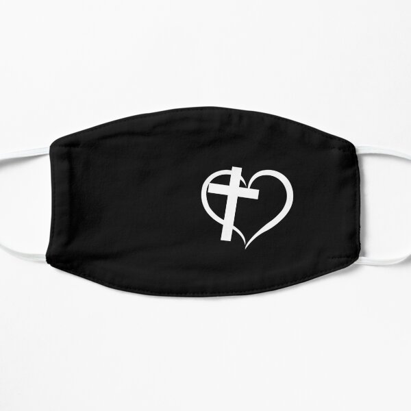 Heart Cross Faith and Love Mask