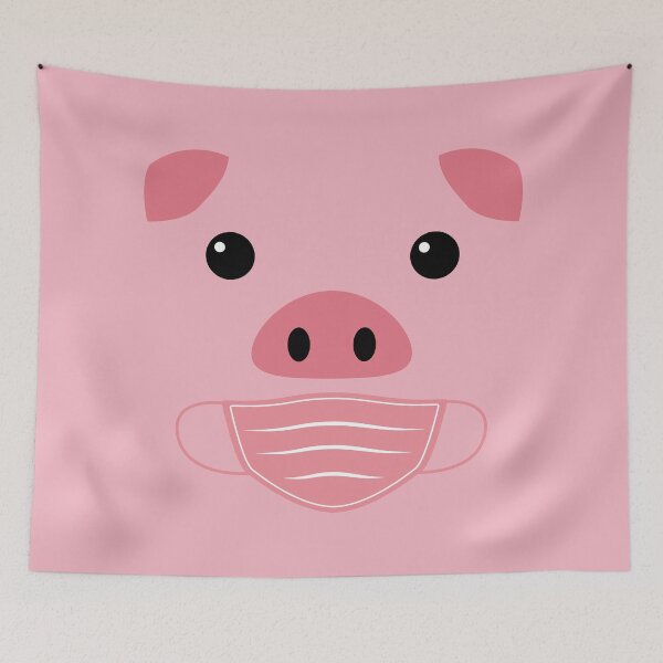 Item preview, HALLOWEEN PIG FACE COSTUME WEARING FACE MASK designed and sold by TheFirstOne.