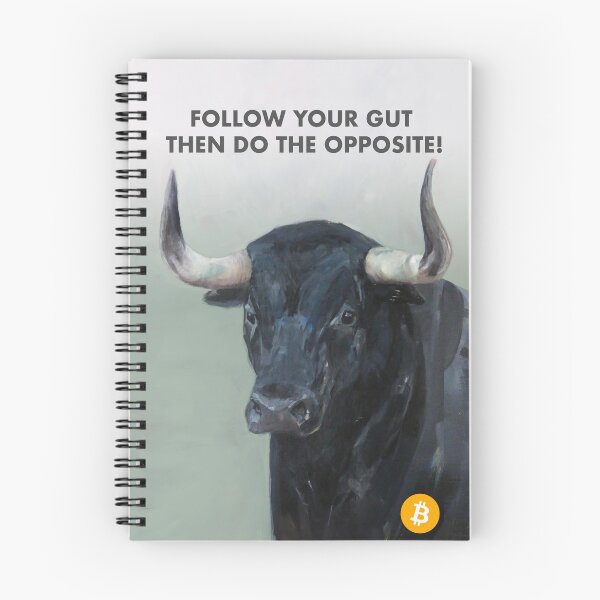 Item preview, Follow your gut, dear Bull! designed and sold by BullBearBitcoin.