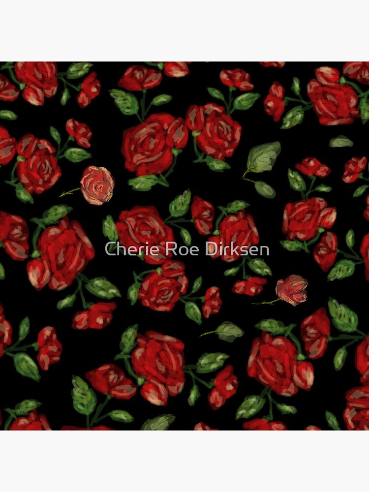 Red Rose Pattern by cheriedirksen