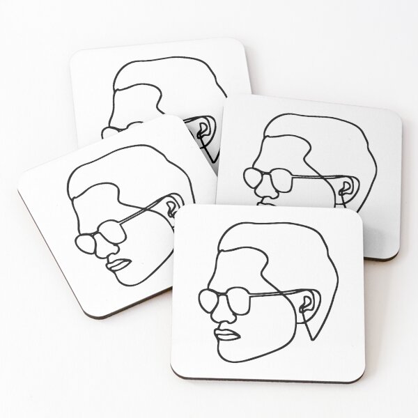 Item preview, Abstract Modern - Male Face Portrait - One Line Drawing designed and sold by RLYGR8.