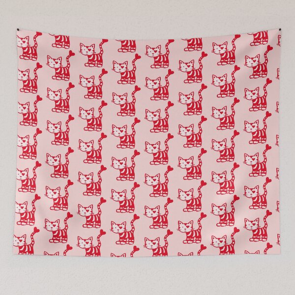 Item preview, Love Cat in red designed and sold by rautie.