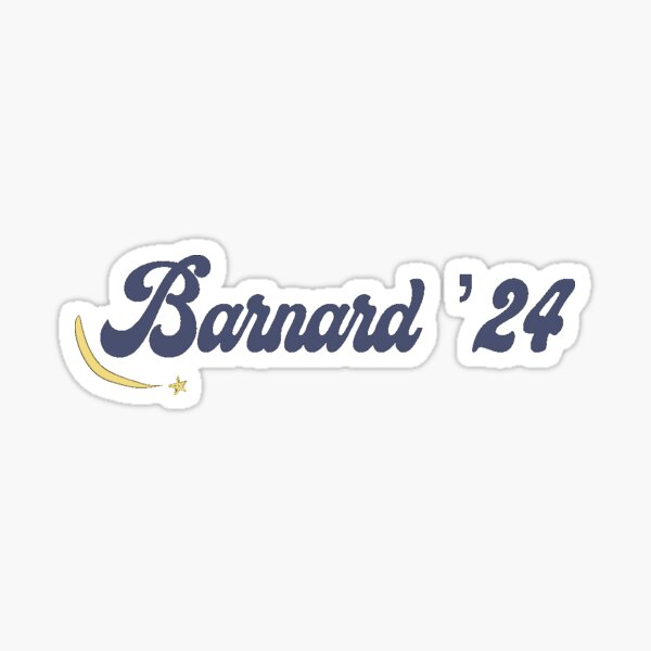 "Barnard ’24" Sticker for Sale by annamationzz Redbubble