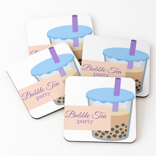 Item preview, bubble tea party designed and sold by FedoraDesign.