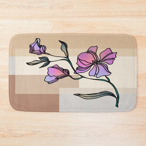 Item preview, Abstract flower on a multi colored background. decorating, interiors designed and sold by jayne0524.