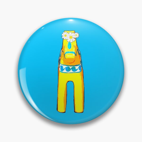 Item preview, Swedish Yellow Dala Horse Midsommar Midsummer with Floral Wreath designed and sold by funnytshirtemp.
