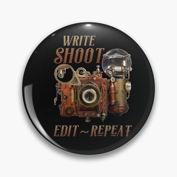 Item preview, Write Shoot Edit ~ Repeat, Creators Motto Design designed and sold by PetersonGallery.