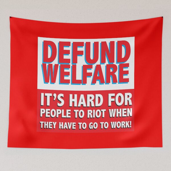 Item preview, DEFUND WELFARE designed and sold by Warrior Veteran Clothing.