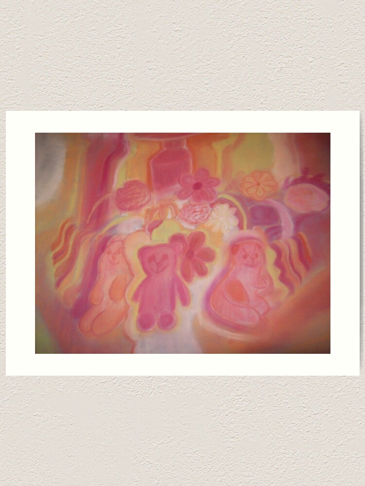 Thumbnail 2 of 3, Art Print, Warm Animals And Flowers designed and sold by TrickyBeamy28.